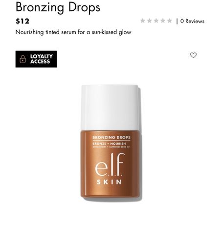 ELF Cosmetics Bronzing Drops are HERE!! Only $12!!!  

#LTKstyletip #LTKbeauty #LTKfindsunder50