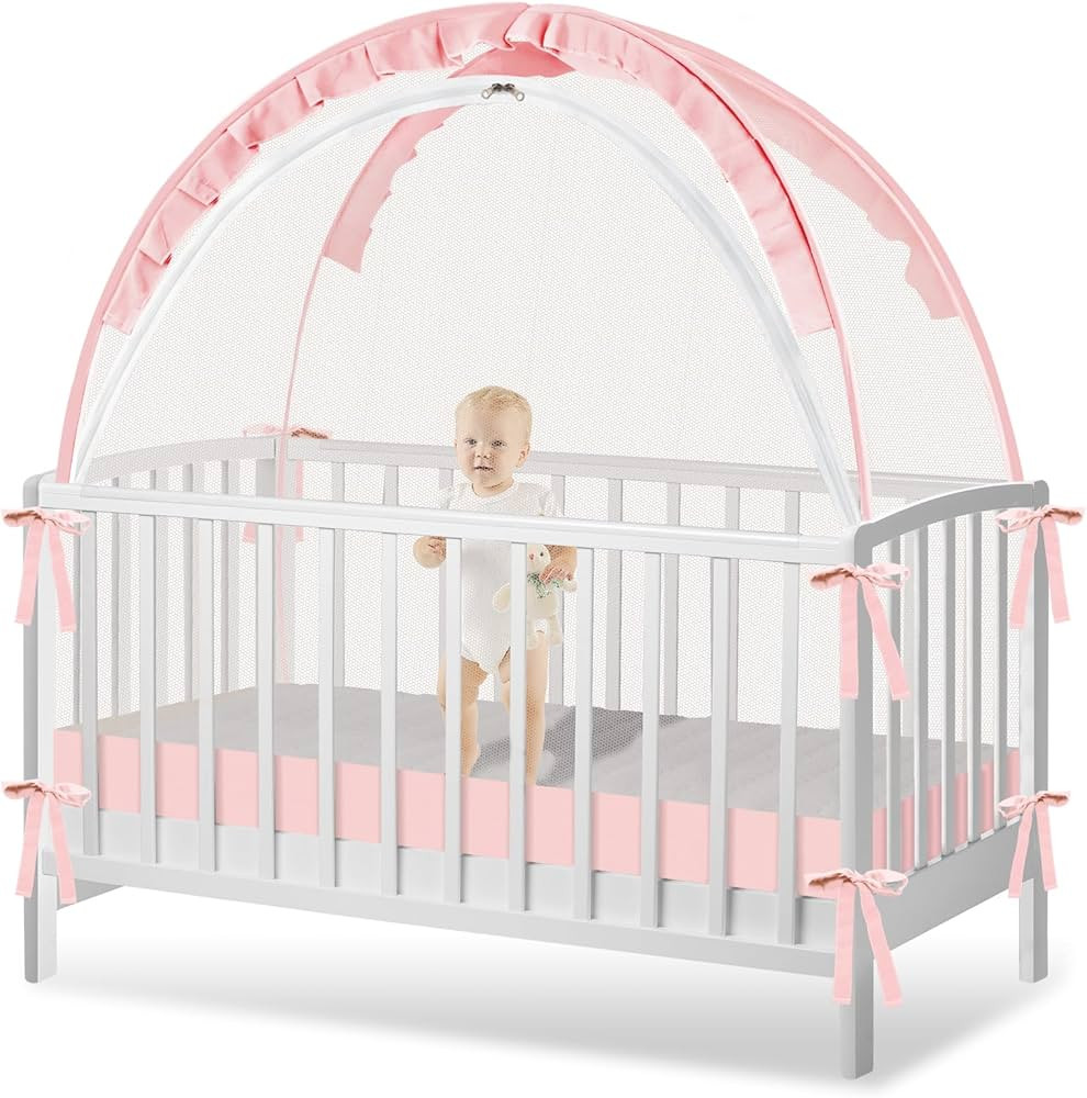 Crib Tent - Crib Net to Keep Baby in - Baby Crib Tent to Keep Baby from Climbing Out, Durable Bre... | Amazon (US)
