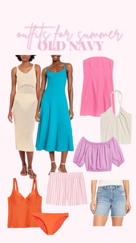 Love these Old Navy looks for summer! old navy summer dresses - summer outfit inspo - old navy fashion - summer swimsuits - colorful outfit inspo - casual summer outfits 

#LTKStyleTip #LTKFindsUnder100 #LTKSeasonal