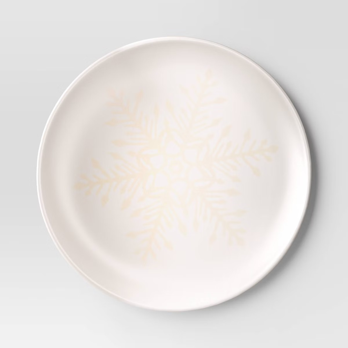 7" Melamine Snowflake Salad Plate White - Threshold™ | Target
