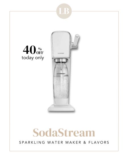 Today only: 40% off SodaStream machine and accessories. Makes a great gift, too!

#LTKxTarget #LTKsalealert
