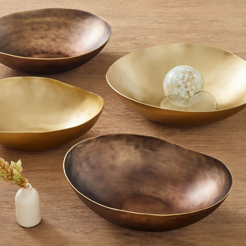 Organic Metal Bowls | West Elm (US)