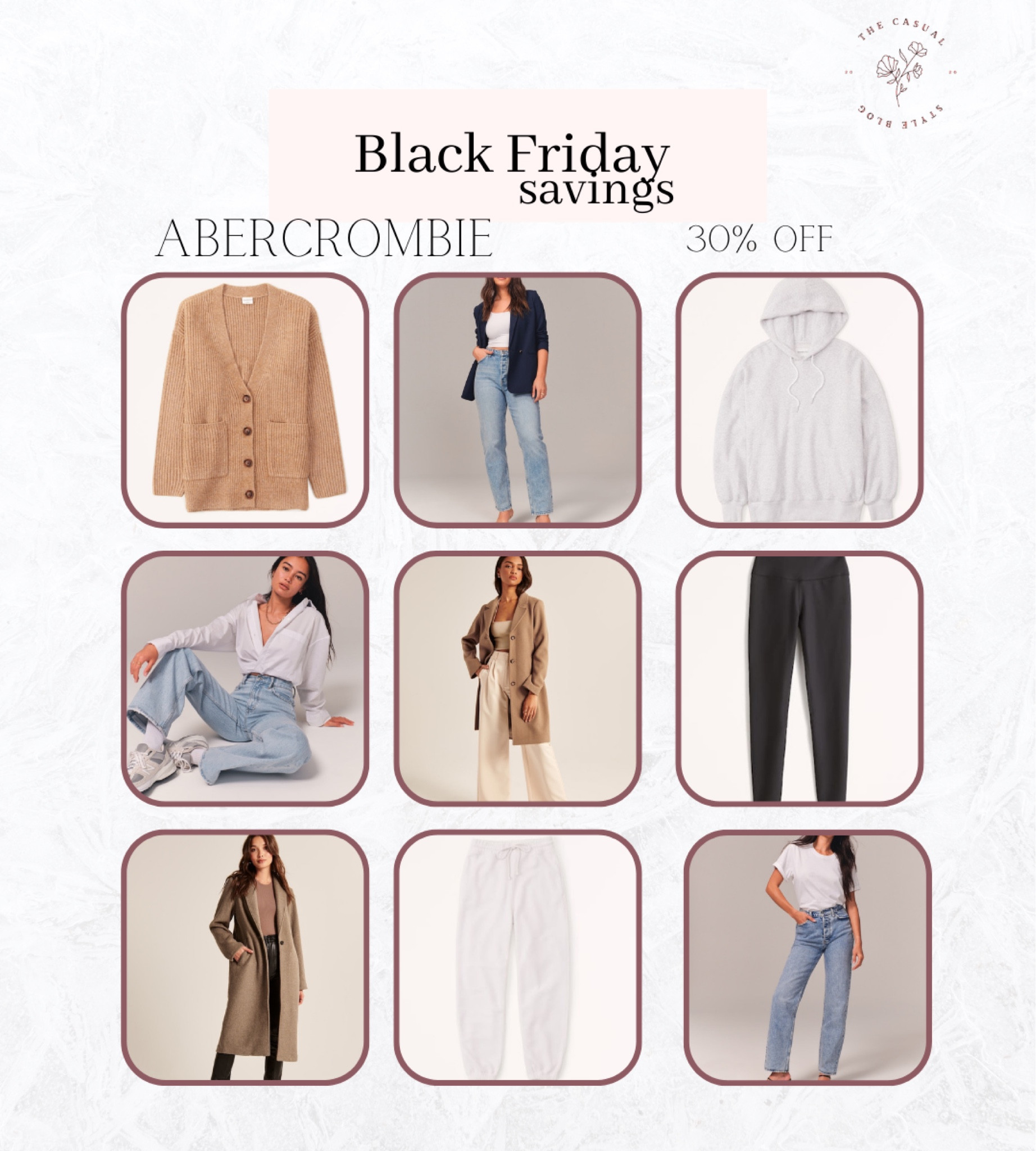 30% off at Abercrombie take an extra 15% off with code CYBERAF 



#LTKCyberweek #LTKsalealert #LTKunder100