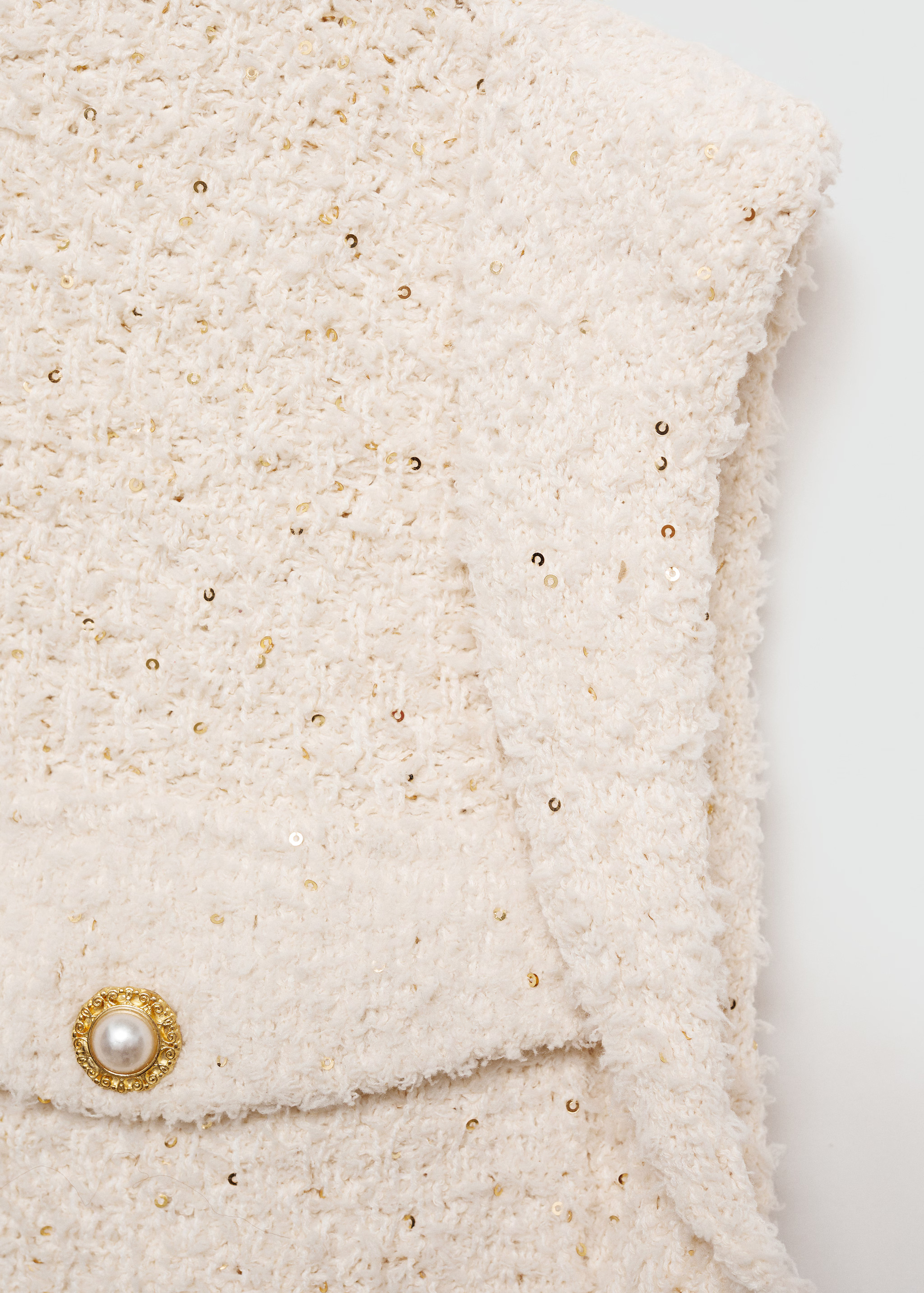 Sequin knitted vest  - Woman | MANGO USA | MANGO (US)