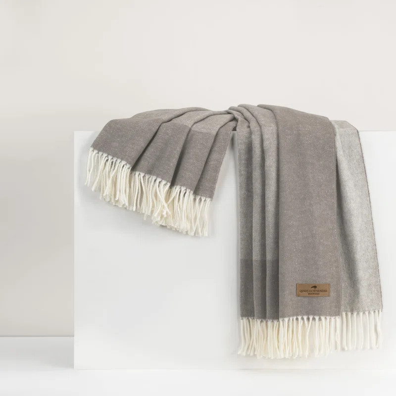 Lands Downunder Border Herringbone Throw & Reviews | Wayfair | Wayfair North America