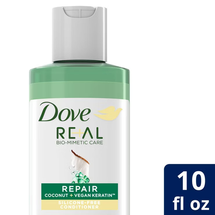 Dove Beauty Real Repair Coconut & Vegan Keratin Silicone-Free Conditioner - 10 fl oz | Target