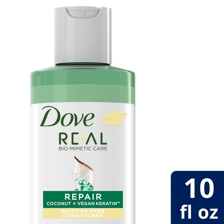 Dove Beauty Real Repair Coconut & Vegan Keratin Silicone-Free Conditioner - 10 fl oz | Target