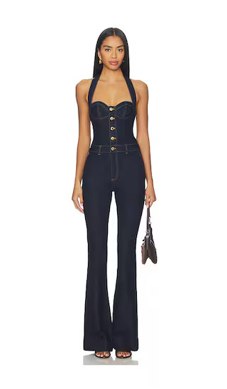 Irma Jumpsuit in Indigo Rise | Revolve Clothing (Global)
