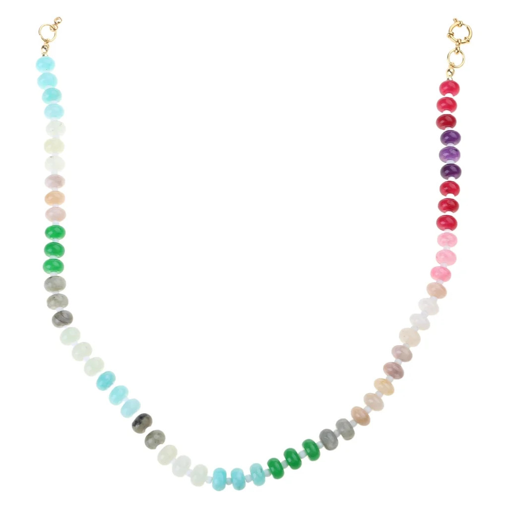 FENOHREFE Colorful Bead Necklace Handmade Necklace Adjustable Necklace Fashion Neck Jewelry Charm... | Walmart (US)