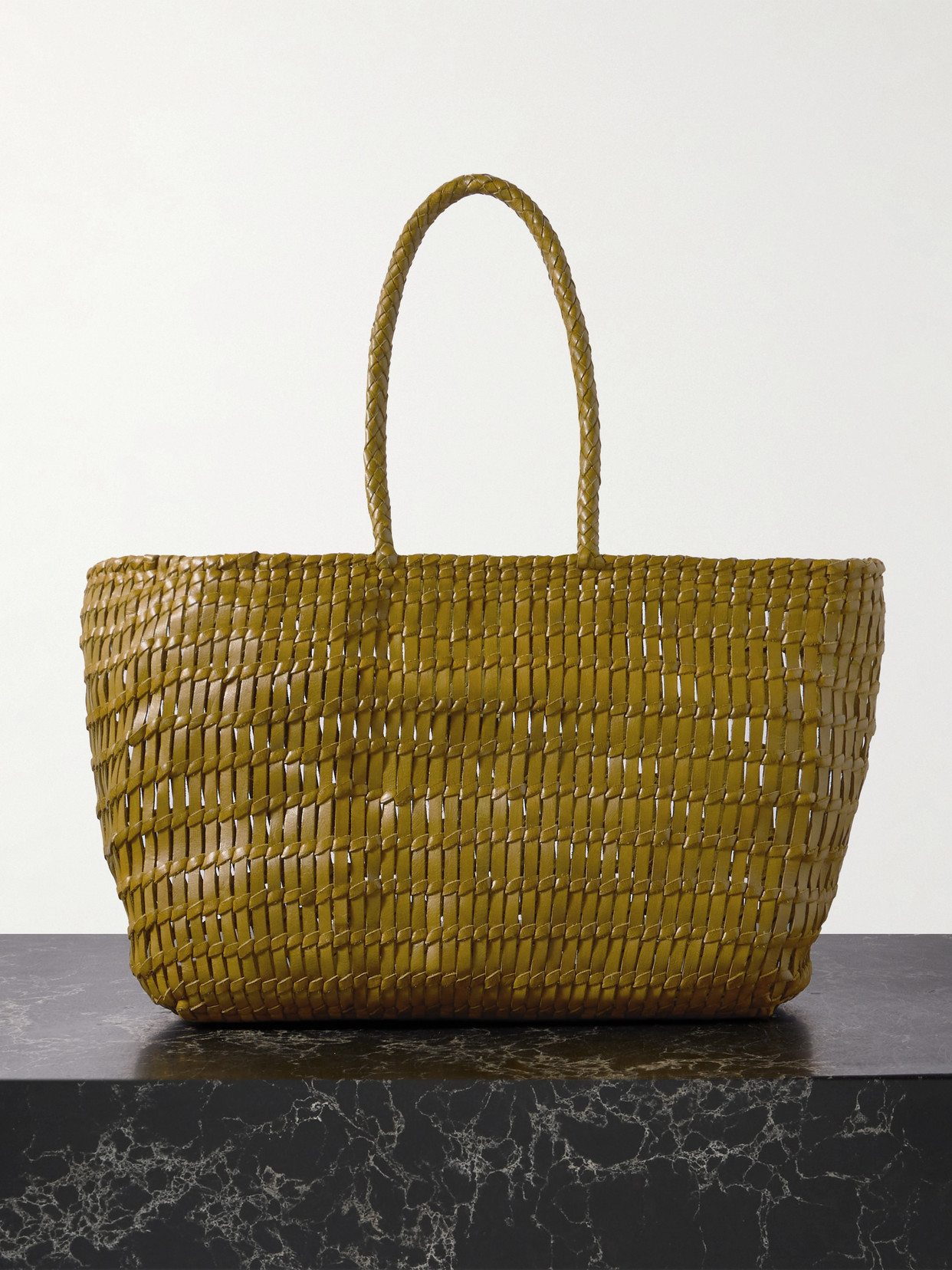 Dragon Diffusion - Terrafino Woven Leather Tote - Green | NET-A-PORTER (UK & EU)