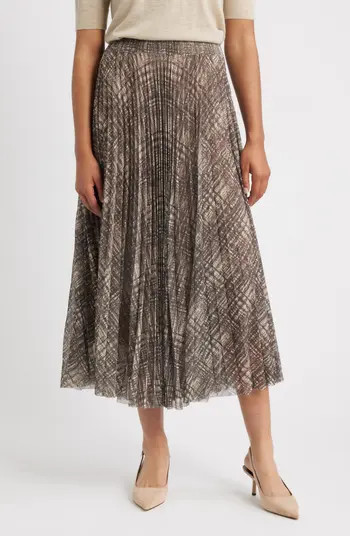 BOSS Edrisa Pleated Midi Skirt | Nordstrom | Nordstrom