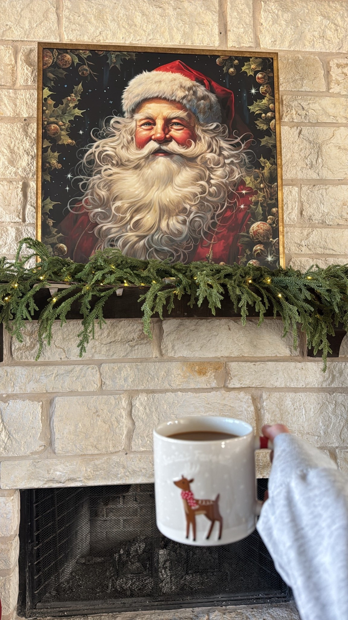 Santa & garland are a Hobby lobby find but 12/10 recommendation!!! 

Linking my cute holiday mug

#LTKmorningroutine #LTKHoliday