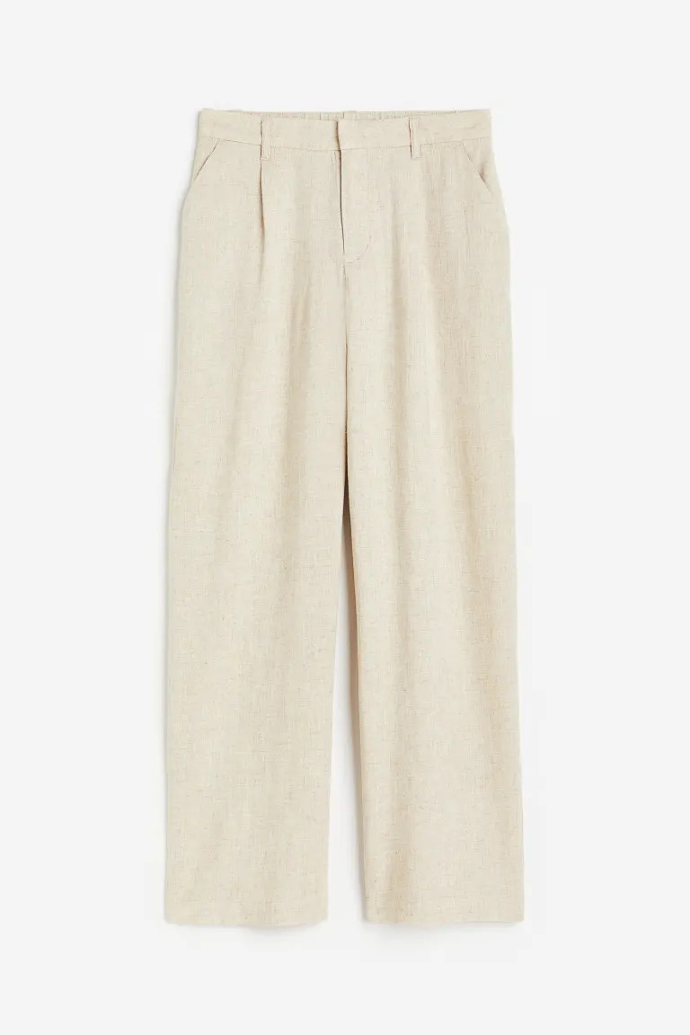 Linen-blend Dress Pants | H&M (US + CA)
