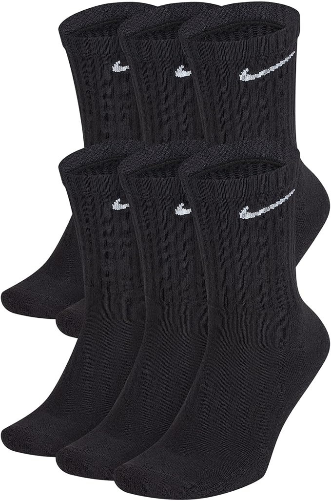 Nike Unisex Adult Everyday Cushioned Training Ankle Socks (6-Pack) | Amazon (US)