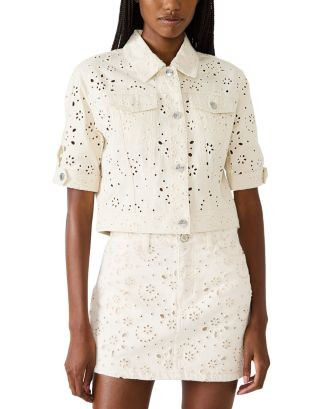 STEVE MADDEN Blu Eyelet Jacket | Bloomingdale's Women | Bloomingdale's (AU)