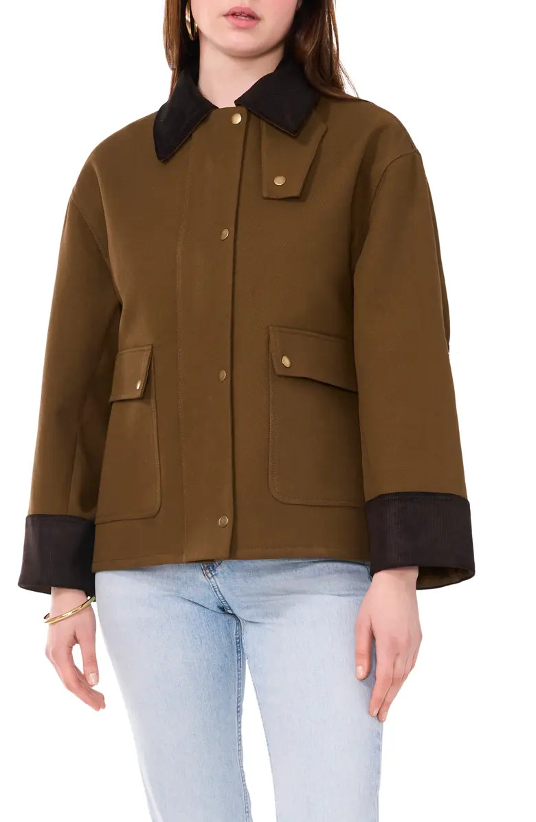 Oversize Cotton Twill Barn Jacket | Nordstrom