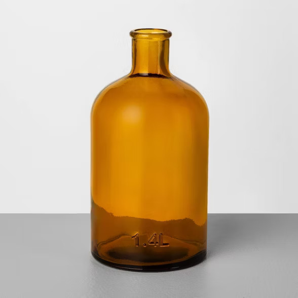 Amber Glass Vase - Hearth & Hand™ with Magnolia | Target