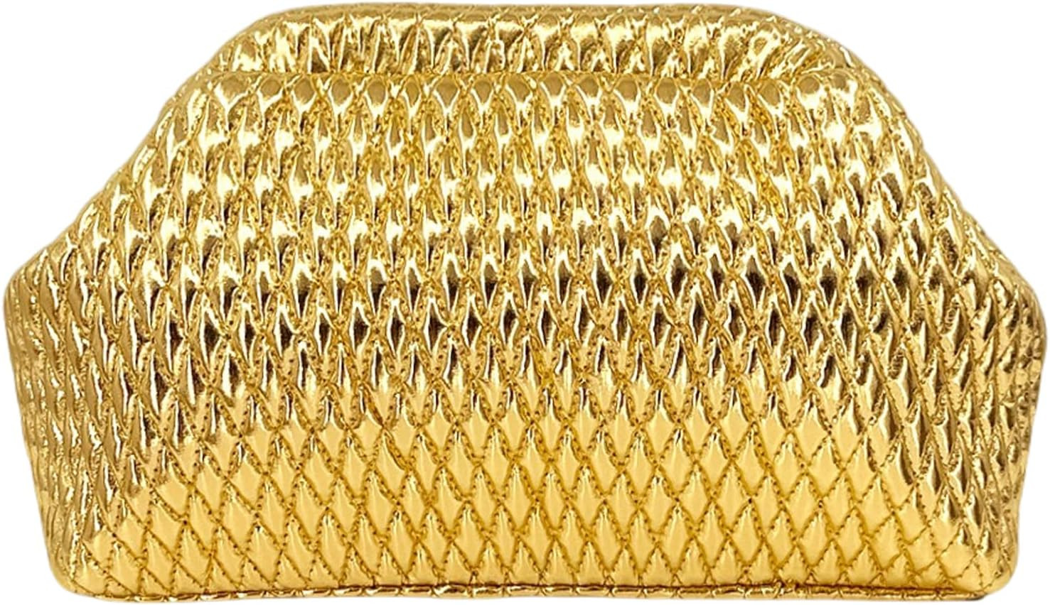ENBEI Gold Clutch Purse for Women Handbag for Wedding,Prom,Party and Formal Events, Evening purse gift for girlfriend,mother | Amazon (US)