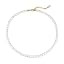 Luxval Pearl Necklaces Choker for Women,Cream White Pearl Jewelry, 14K Gold Plated Handmade Daint... | Amazon (US)