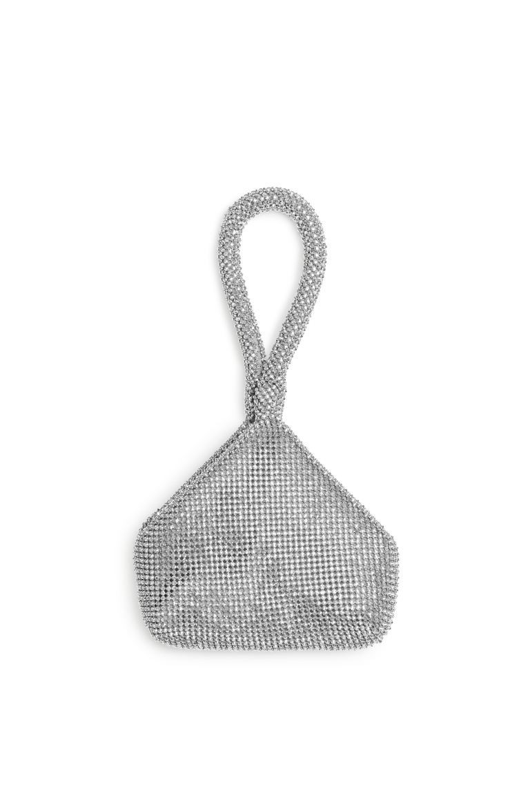 Metallic Pouch - Silver - Ladies | H&M GB | H&M (UK, MY, IN, SG, PH, TW, HK)