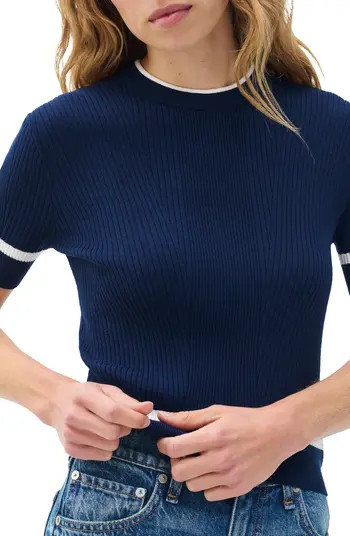 Kassy Rib Short Sleeve Sweater | Nordstrom