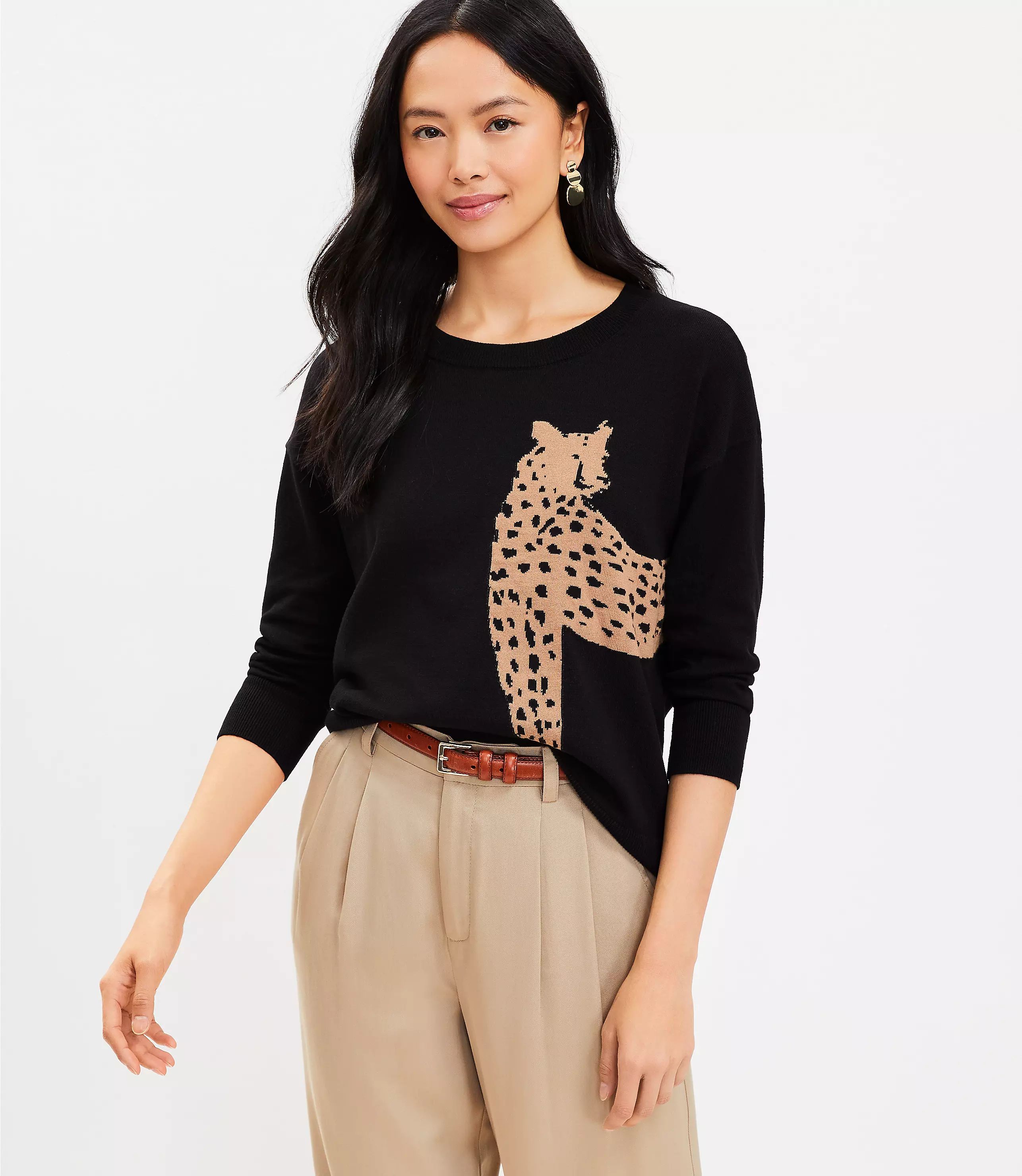 Cheetah Sweater | LOFT