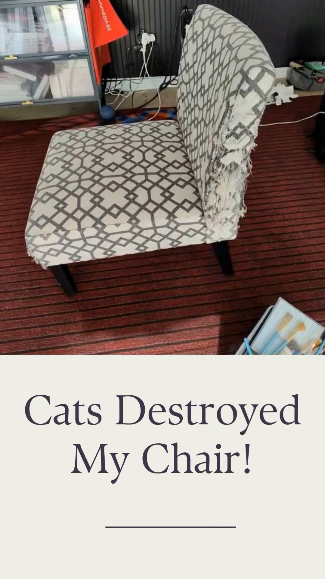 My cats made my chair their scratching post; so, I gave it a little makeover instead of throwing it out.  Proof you don’t need to replace anything—just refresh it.✨
Would you have tossed it or fix it?
#DIY #furnituremakeover #catlife 
 

#LTKmomlife #LTKdayinmylife #LTKHome