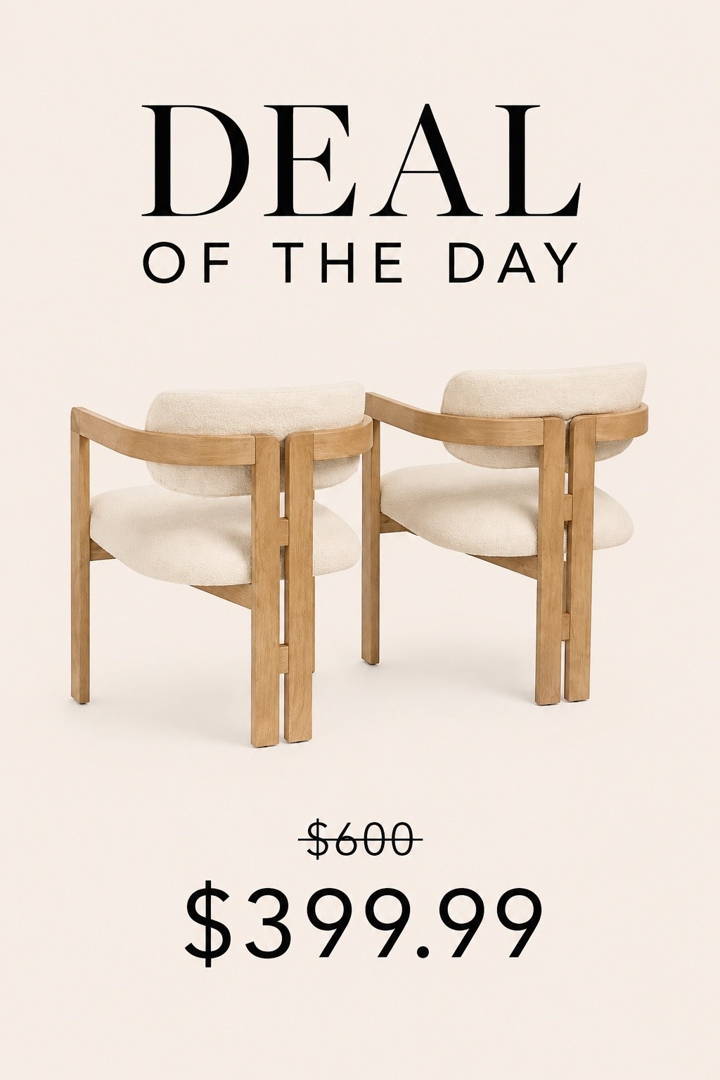 Designer Dining Chair Set

These dining chairs look so high-end with the warm wood frame and soft textured upholstery. I love the sculptural silhouette and organic modern feel — such a pretty statement for a dining room, office, or cozy sitting area.

#LTKHome #LTKSaleAlert