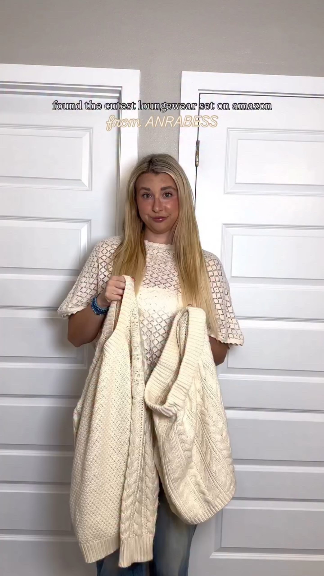 love this two piece sweater loungewear set from @anrabess_official ✨ it’s so cute & comfortable!🤍 on sale for under $50 & comes in so many other colors!🫶🏼

I’m wearing a size large in this matching set! Fits true to size! On sale for $46!

#LTKSaleAlert #LTKMidsize #LTKTall