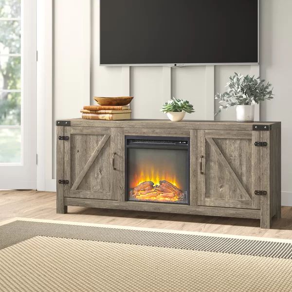 Adalberto TV Stand for TVs up to 65" with Fireplace Included | Wayfair North America