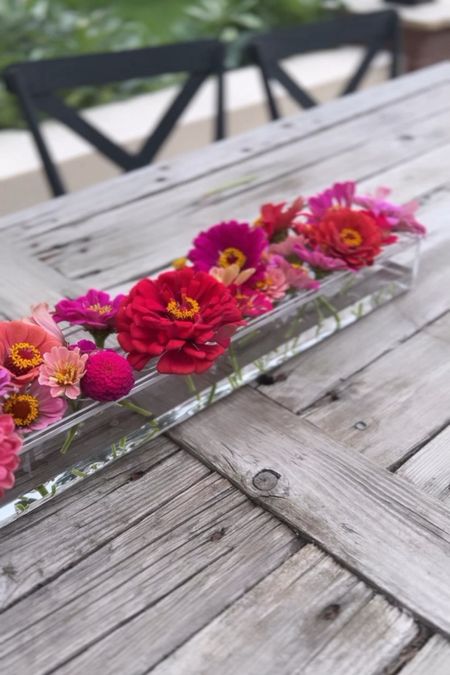 Have you ever seen a cooler vase? It creates an instant centerpiece and no flower arranging skills are necessary!

I love the simplicity & beauty that this long rectangular clear vase offers. It has 24 little holes to hold the flowers of your choice ( of course I chose my zinnias)! But any flowers would look beautiful in her.


#flowers #flowerarrangement #simpleflowerarrangement #zinnias #cutflower #cutflowers #acrylicvase #amazonfind #flowerarranging101 #flowerarranginghack

#LTKhome #LTKFind #LTKunder50