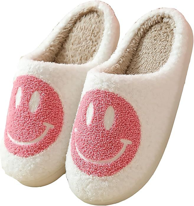 Smiley Face Slippers For Women and Men Water Proof Smiley Slippers With Smile Keep warm Couples S... | Amazon (US)