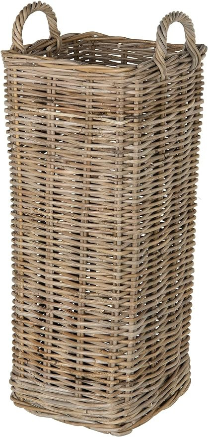 KOUBOO Kobo Square Umbrella Stand with Metal Water Catch, Gray Storage Basket Grey | Amazon (US)