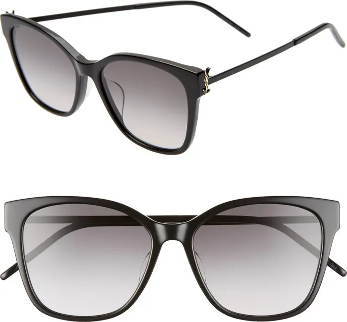 Saint Laurent 56mm Rectangular Sunglasses | Nordstrom | Nordstrom