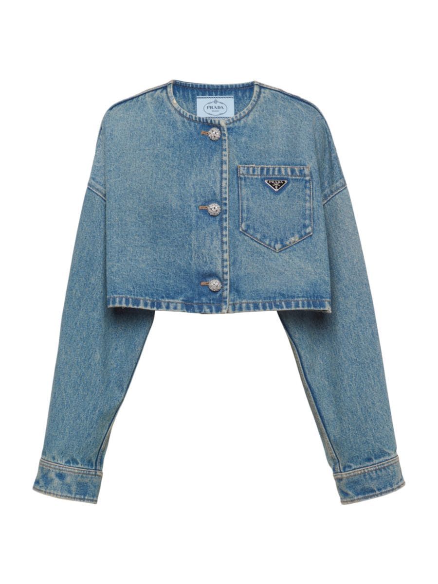 Prada Denim Blouson Jacket | Saks Fifth Avenue