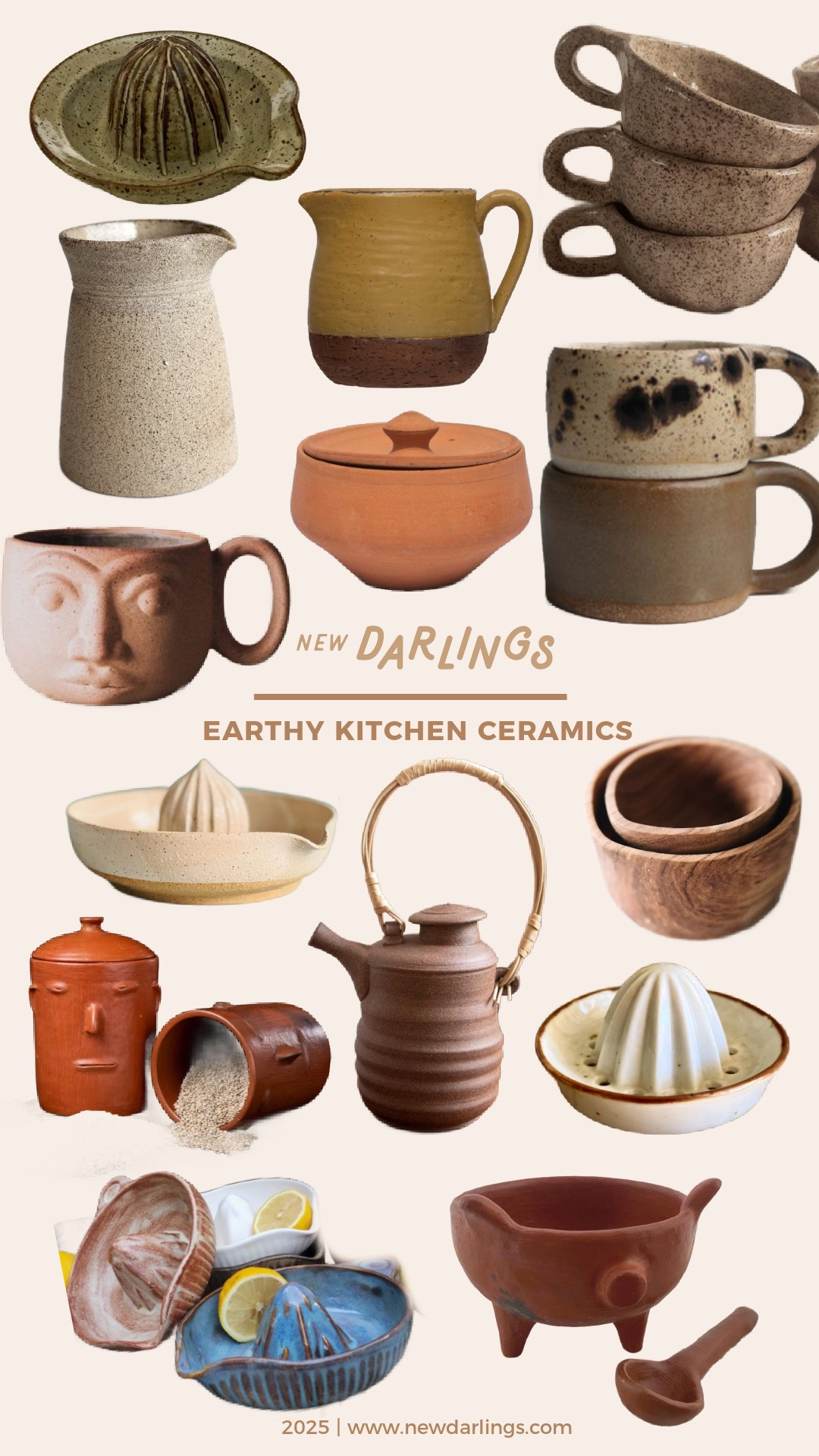 Earthy kitchen ceramics / desert inspired home / California style tea kettle / ceramic juicer 

#LTKFindsUnder100 #LTKHome