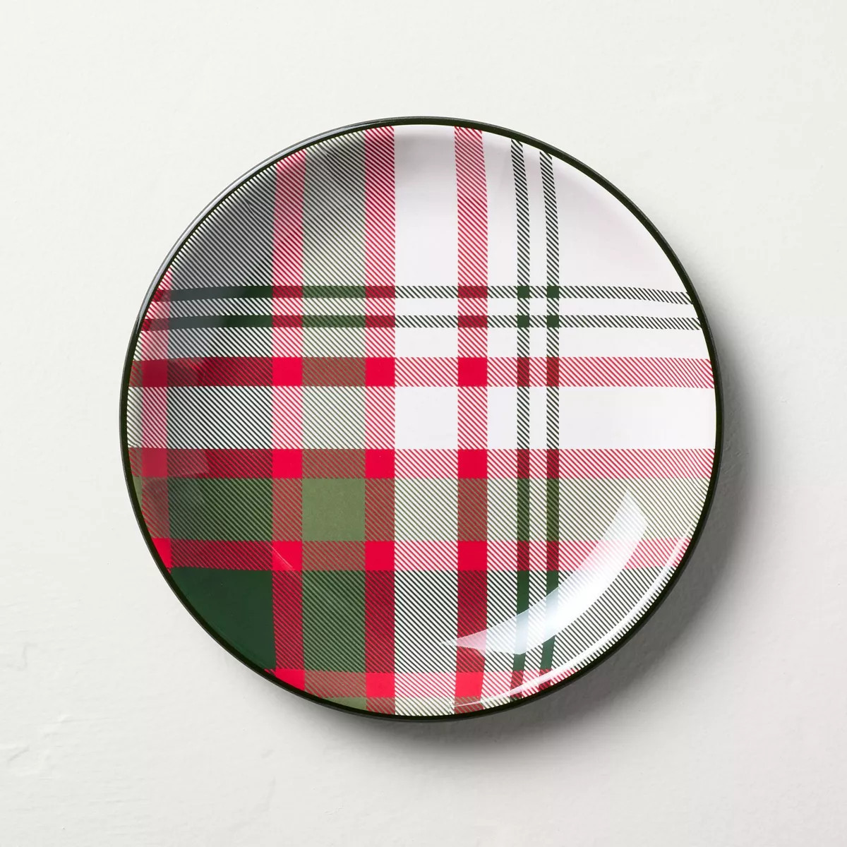 8.5" Christmas Plaid Melamine Salad Plate - Hearth & Hand™ with Magnolia | Target