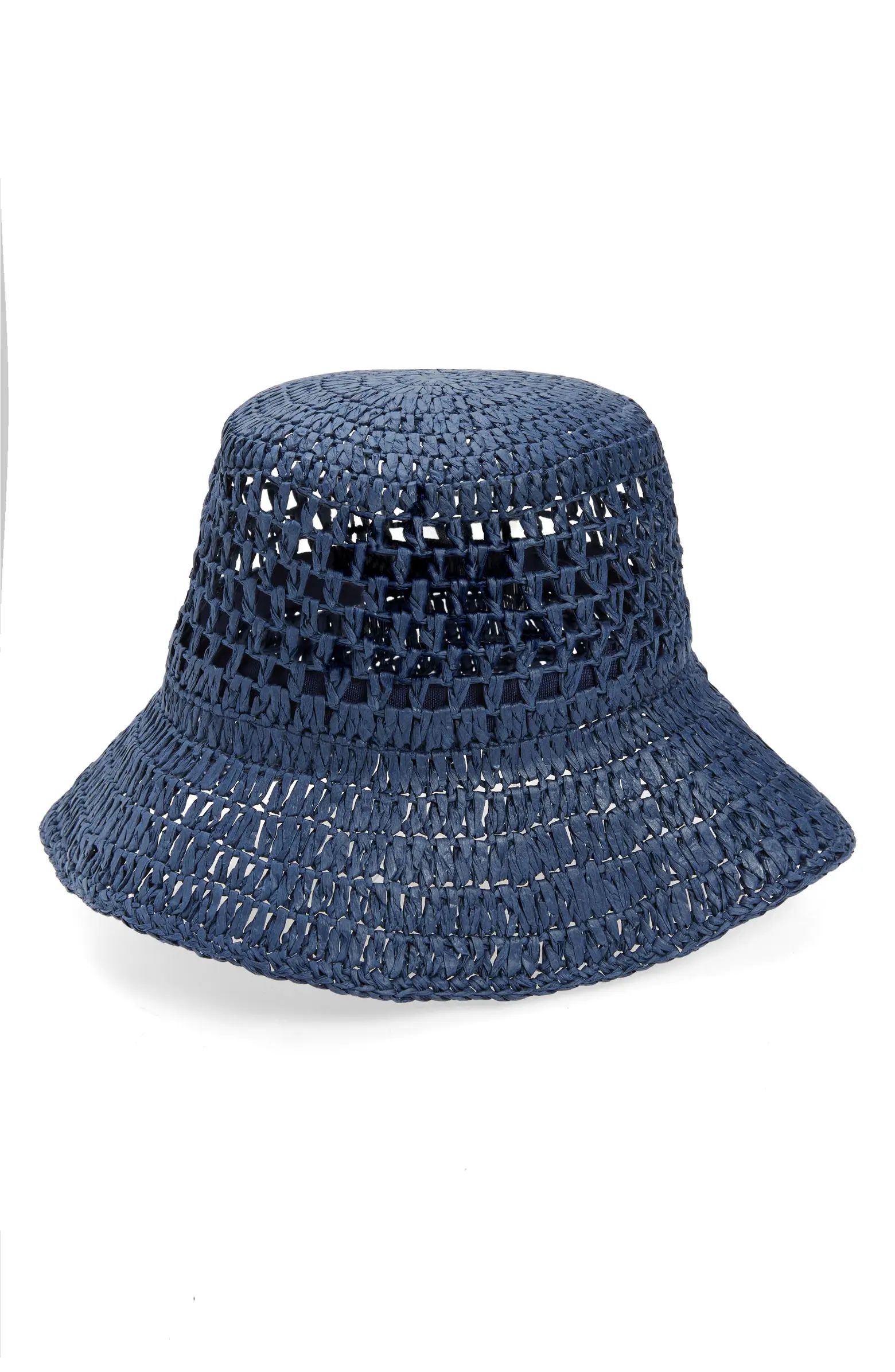 LITA by Ciara Open Weave Straw Bucket Hat | Nordstrom | Nordstrom