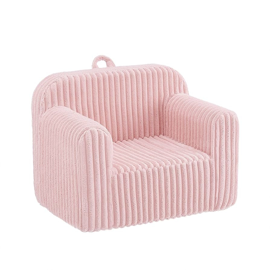 Ulax furniture Kids Convertible Sofas Children Flip-Out Sofa - 2-in-1 to Lounge Chair (Pink) | Amazon (US)
