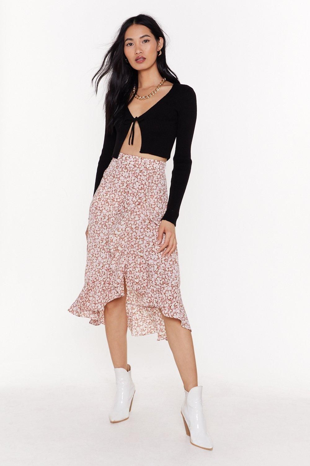 Grow Old with Me Floral Midi Skirt | NastyGal (US & CA)