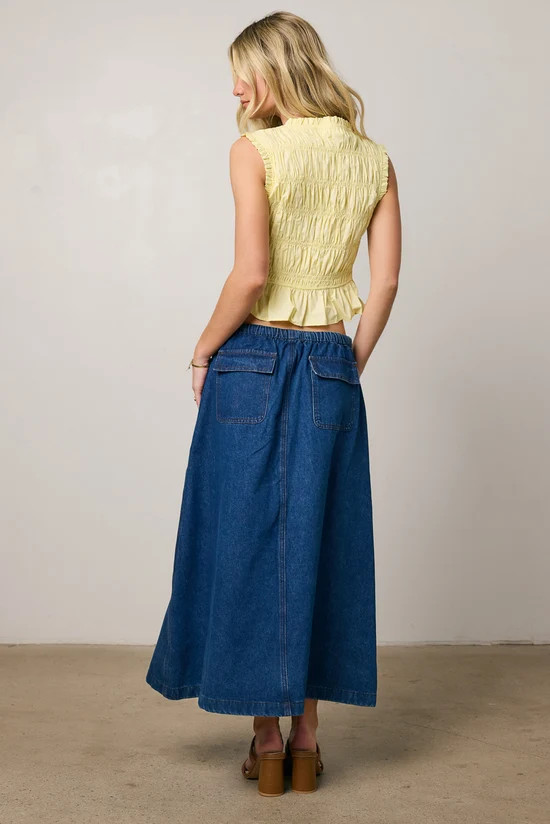 Arlo Denim Maxi Skirt | Böhme US