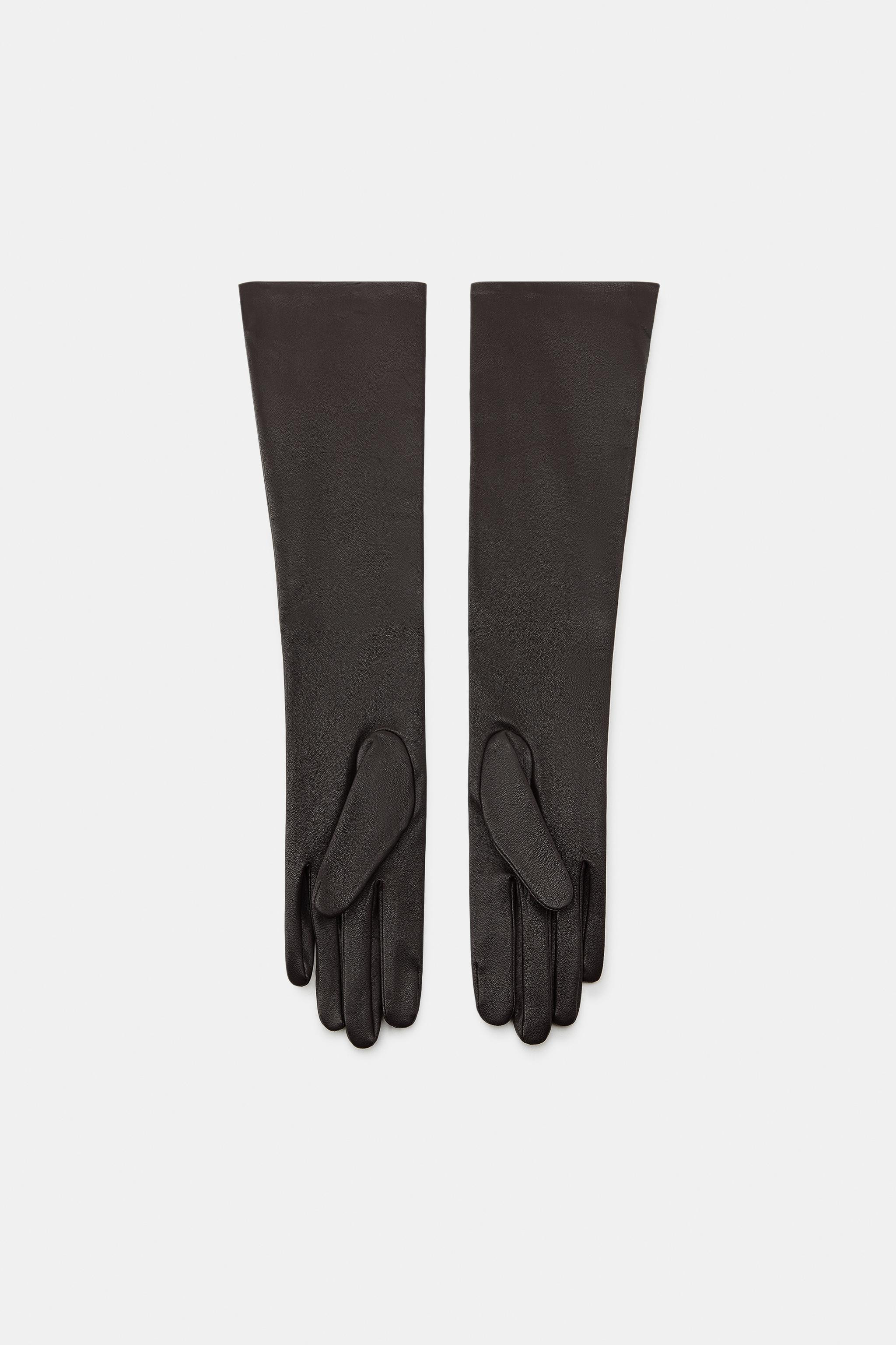 100% LEATHER LONG GLOVES | Zara Canada