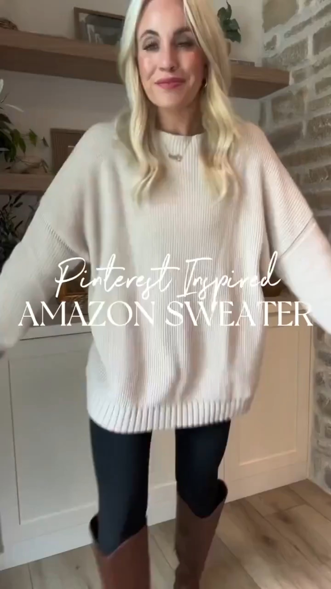 Pinterest inspired sweater was restocked and back on prime! 

#LTKootd #LTKgrwm #LTKdayinmylife