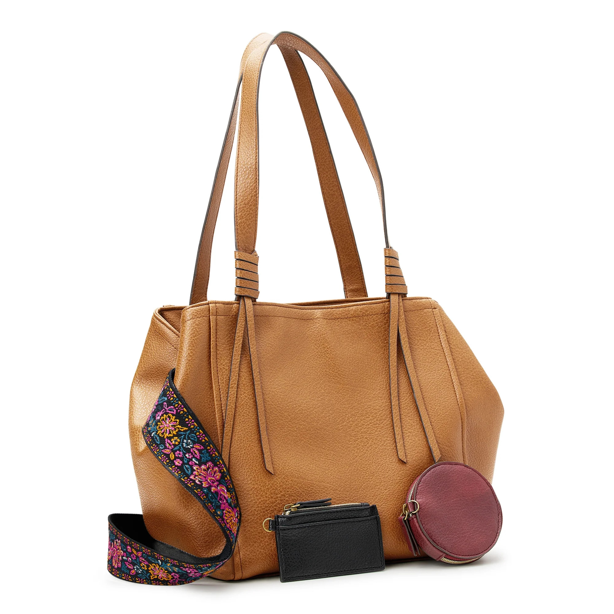 The Pioneer Woman Liddy Tote Handbag, Cognac, Women's | Walmart (US)