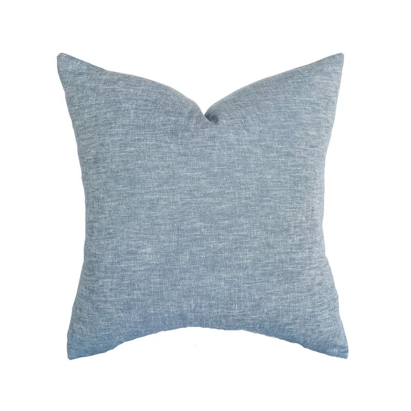Callie | Chambray Linen Pillow Cover | Linen & James