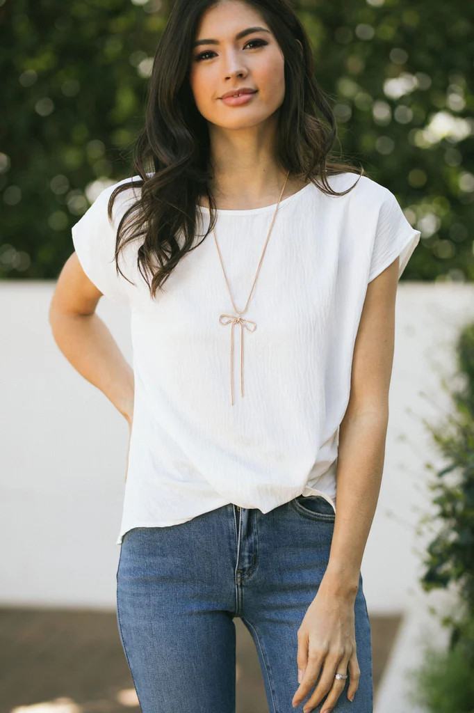 Mina Side Twist Top | Morning Lavender