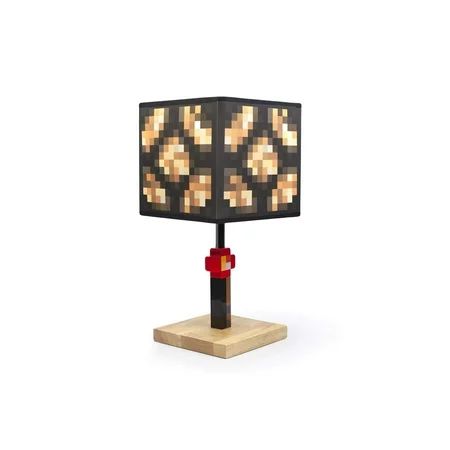 Minecraft Glowstone 14 Inch Corded Desk LED Bedside Night Light Lamp for Gamers | Walmart (US)