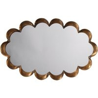 Jamie Young Scalloped Steel Wall Mirror, Steel in Brass by DecoratorsBest | DecoratorsBest