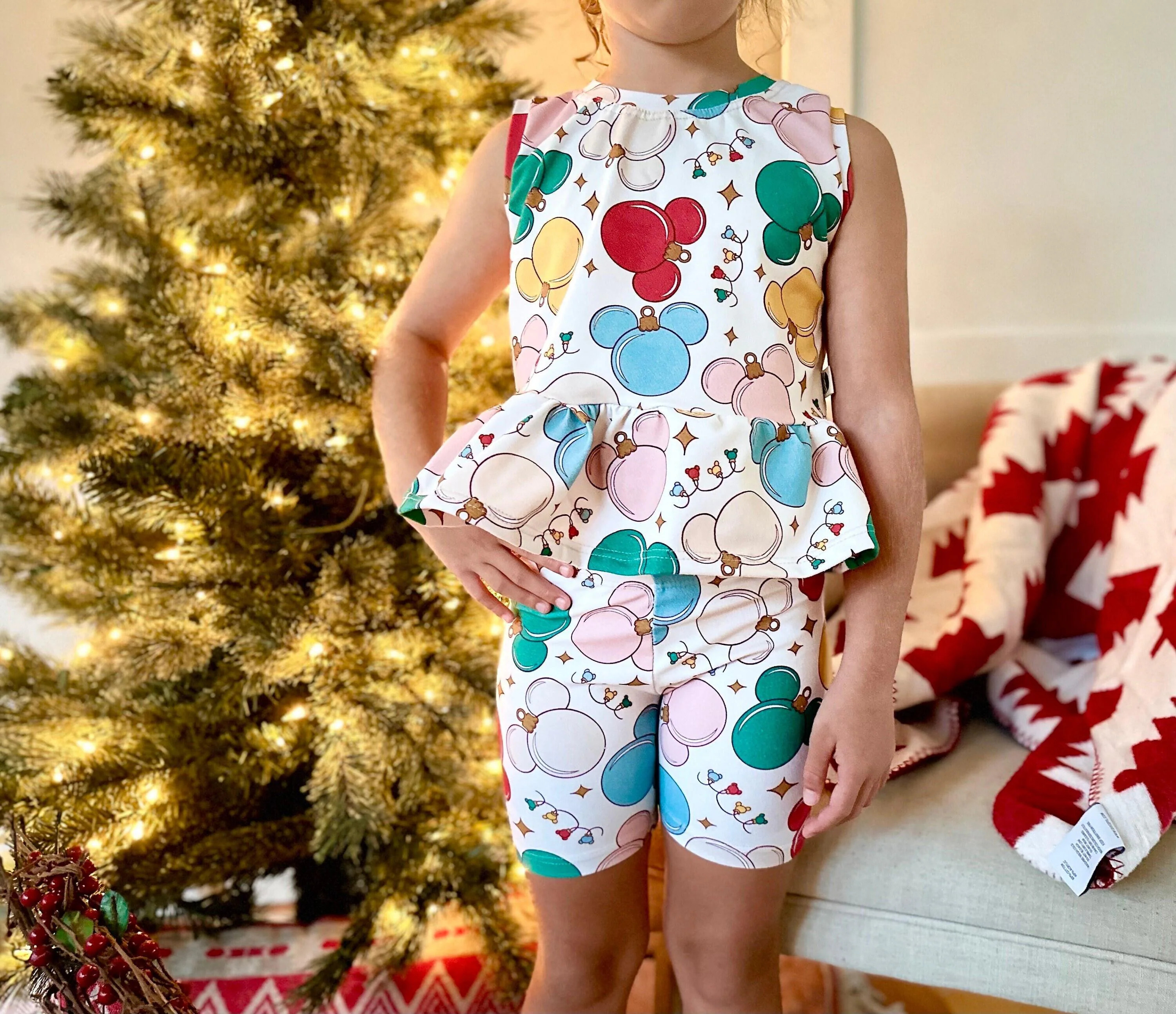 Girls Christmas Mouse Tank Set, Christmas Mouse Outfit, Disney Vacation Set for Kids, Disney Trip T-shirt, Girls Christmas Disney Shirt | Etsy (Global)