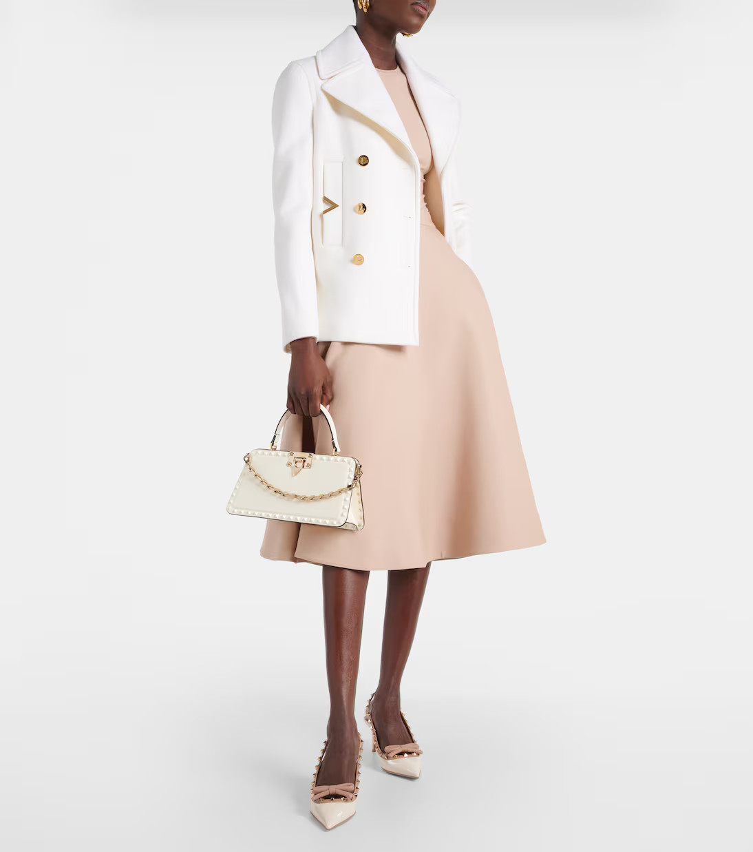 Rockstud leather slingback pumps | Mytheresa (US/CA)